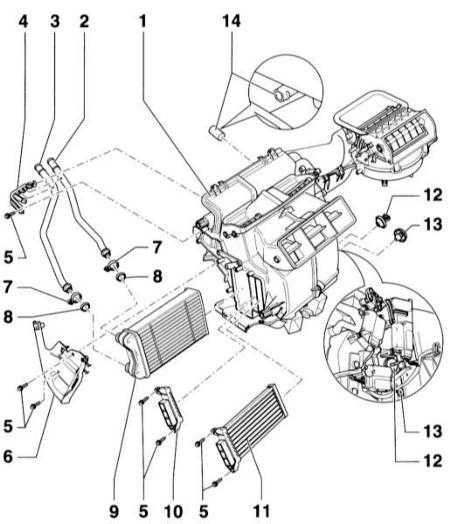  Системы вентиляции, отопления и кондиционирования воздуха Audi A4