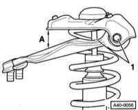  Снятие и установка амортизатора/разборка амортизационной стойки Audi A4