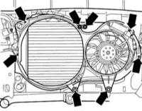  Снятие и установка вентилятора радиатора Audi A4